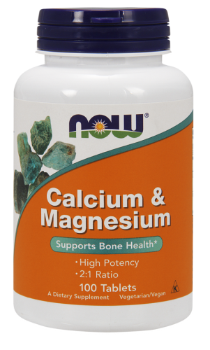 Now Foods Кальций и Магний Calcium & Magnesium 100 таблеток 