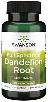 Swanson Full Spectrum Dandelion Root (Корень одуванчика полного спектра) 515 мг. 60 капсул