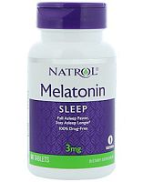 Мелатонин Melatonin Natrol 3 mg 60 таблеток