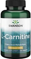 Swanson L-Carnitine (L-Карнитин) 500 мг. 100 таблеток