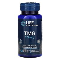 Life Extension TMG (Триметилглицин) 500 мг. 60 жидких растительных капсул