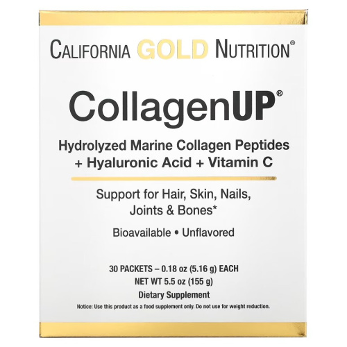 CollagenUP (морской гидролизованный коллаген) 30 пакетиков - 155 г (California Gold Nutrition)