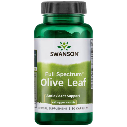 Olive Leaf 400 mg Full Spectrum (Листья Оливы 400 мг) 60 капсул (Swanson)