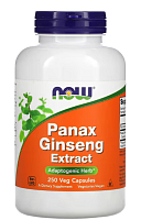Now Foods Panax Ginseng Extract (Экстракт женьшеня обыкновенного) 250 растительных капсул