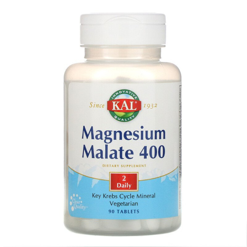 KAL Magnesium Malate (Малат магния) 400 мг. 90 таблеток фото 4