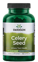 Celery Seed - Maximum Strength (Семена сельдерея - Максимальная сила) 500 мг 180 капсул (Swanson)