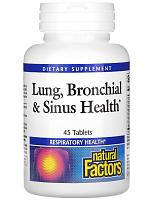 Lung Bronchial & Sinus Health (Здоровье верхних дыхательных путей) 45 таблеток (Natural Factors)