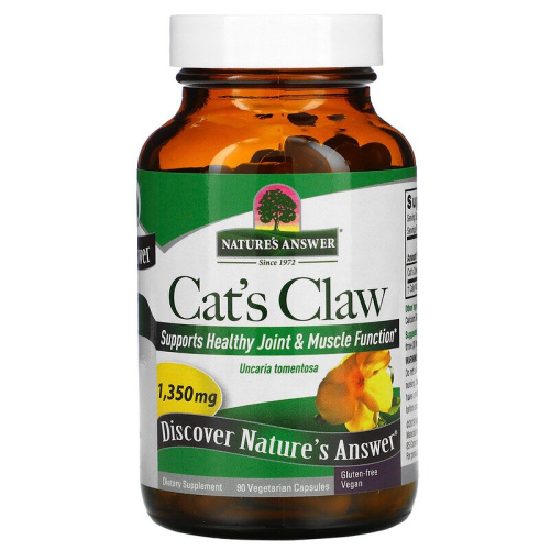 Cat's Claw 1350 мг (Кошачий коготь) 90 вег капсул (Nature's Answer) фото 2