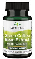 Green Coffee Bean Extract (Экстракт зеленых кофейных зерен) 200 мг 60 вег капсул (Swanson)