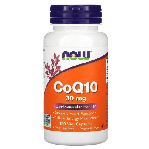 Now Foods CoQ10 Коэнзим Q10 30 мг. 120 растительных капсул
