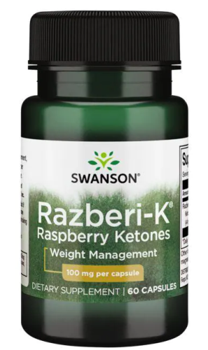 Razberi-K Raspberry Ketones (кетоны малины) 100 мг 60 капсул (Swanson)