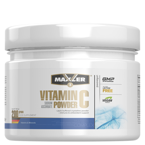 Maxler Vitamin C Sodium Ascorbate Powder (Витамин C и аскорбат натрия в порошке) 200 г.