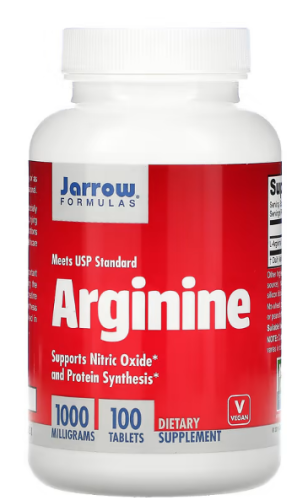 Arginine (Аргинин) 1000 мг 100 таблеток (Jarrow Formulas)