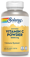 Vitamin C 5000 mg Powder [Calcium Ascorbate] Buffered (Витамин С [Аскорбат Кальция]) 227 г (Solaray)