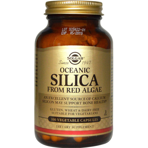 Solgar Oceanic Silica From Red Algae (Океанический оксид кремния из красных водорослей) 100 капсул