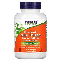 Now Foods Extra Strength Silymarin Milk Thistle Extract (Cилимарин повышенной эффективности, Экстракт расторопши) 450 мг. 120 мягких капсул