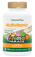 Animal Parade Gold (витаминно-минеральный комплекс для детей) 120 табл (NaturesPlus) срок 07/2026