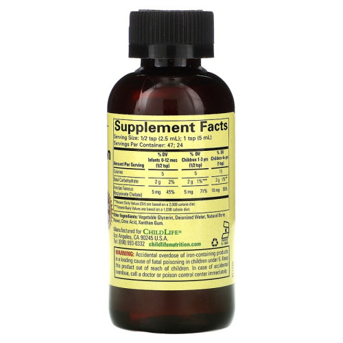 ChildLife Liquid Iron (Жидкое железо для детей) 118 мл. фото 2