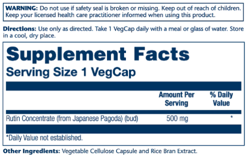 Solaray Рутин (Rutin) 500 мг. 90 растительных капсул фото 2