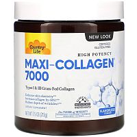 Maxi-Collagen 7000 Types I & III (Коллаген) 213 гр (Country Life)