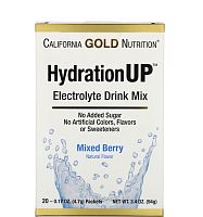 HydrationUP (Смесь Для Напитка с Электралитами) 20 пакетов по 4,7 г (California Gold Nutrition)