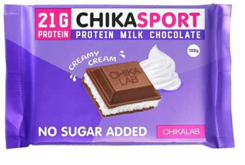 Молочная шоколадка с начинкой 100 г (Chikalab)