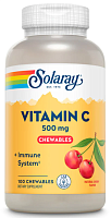 Vitamin C 500 mg Chewables (Жевательный Витамин C 500 мг) 100 таблеток (Solaray)