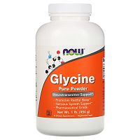 Now Foods Глицин Чистый порошок (Glycine Pure Power) 454 гр.