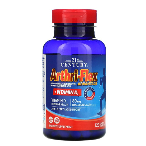 Arthri-Flex Advantage с витамином D3 120 таблеток (21st Century) фото 2