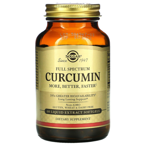 Solgar Куркумин полного спектра 60 гелевых капсул (Full Spectrum Curcumin Softgels)  фото 3