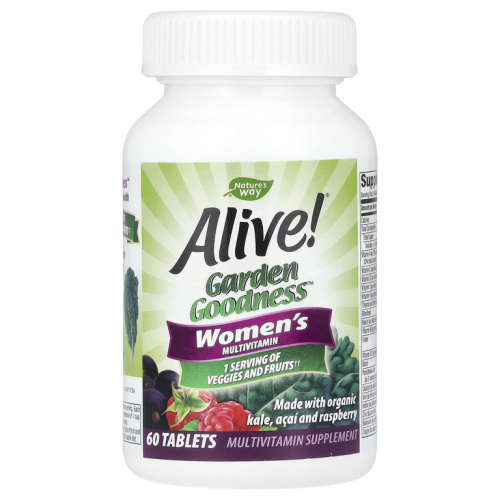 Alive! Garden Goodness Women's (мультивитамины для женщин) 60 таблеток (Nature's Way) фото 2