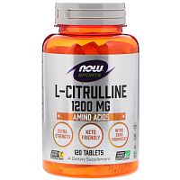 Now Foods Sports L-Citrulline (L-Цитруллин) 1200 мг. 120 таблеток
