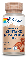 Shiitake Mushroom 600 mg (Гриб Шиитаке 600 мг) 100 вег капсул (Solaray)