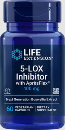 Life Extension 5-LOX Inhibitor with ApresFlex 100 мг. 60 растительных капсул