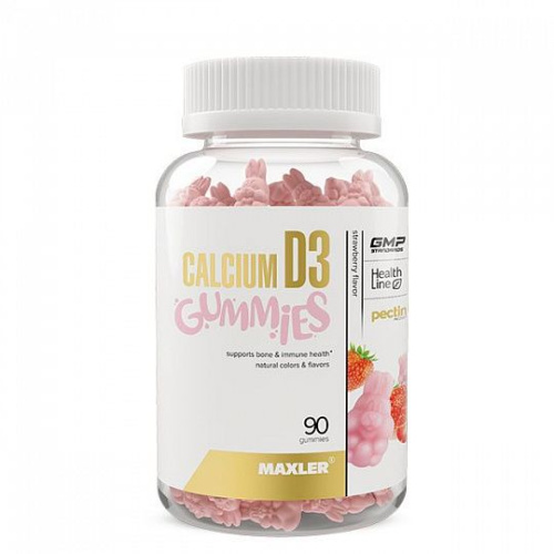 Maxler Calcium D3 Gummies (Кальций и Витамин D3) 90 пастилок 
