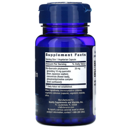Life Extension Bio-Quercetin (Био-Кверцетин) 30 растительных капсул фото 2