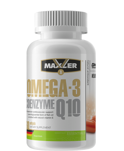 Maxler Omega-3 Coenzyme Q10 (Омега-3 Коэнзим) 60 капсул