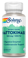 Nattokinase 100 mg / 1250 FU Entric Coated (Наттокиназа 100 мг) 30 вег капсул (Solaray)