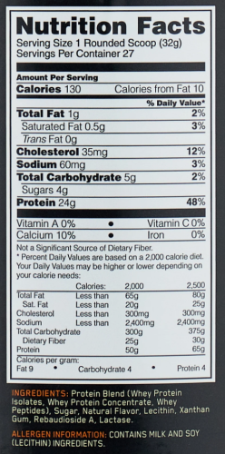 Optimum Nutrition 100% Whey Gold Standard Natural Gluten Free 864 гр. фото 2