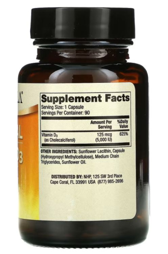 Liposomal Vitamin D3 (Липосомальный витамин D3) 5000 МЕ 90 капсул (Dr. Mercola)  фото 2