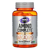 Amino Complete 20 Aminos (Аминокислотный комплекс) 120 вегетарианских капсул (Now Foods)