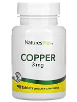 NaturesPlus Copper (Медь) 3 мг. 90 таблеток