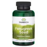 Swanson Fenugreek Seed (Семена пажитника) 610 мг. 90 капсул