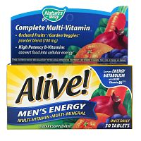 Alive! Men's Energy 50 таблеток (Nature's Way)