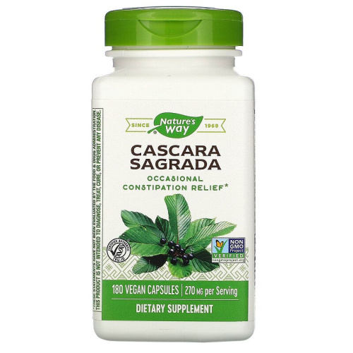 Cascara Sagrada 270 мг (Каскара Саграда) 180 вег капсул (Nature's Way) Cascara Sagrada 270 мг (Каскара Саграда) 180 вег капсул (Nature's Way)