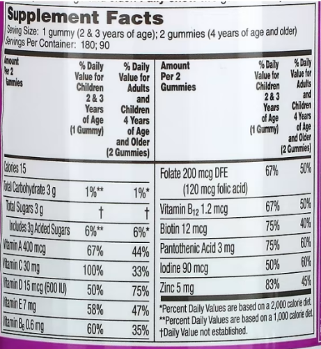 Flintstones Complete Children's Multivitamin (мультивитамины для детей) 180 жевательных таблеток фото 2