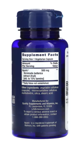 Life Extension Uric Acid Control (Добавка для контроля мочевой кислоты) 60 растительных капсул  фото 2