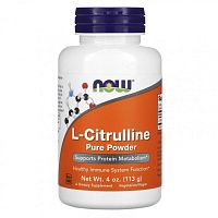 Now Foods L-Citrulline Pure Powder (L-Цитруллин в порошке) 113 г. (4 oz)