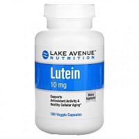 Lutein 10 мг (Лютеин) 180 вег капсул (Lake Avenue Nutrition)