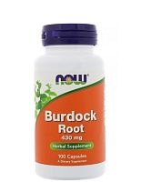 Now Foods Корень лопуха (Burdock Root) 430 мг. 100 капсул